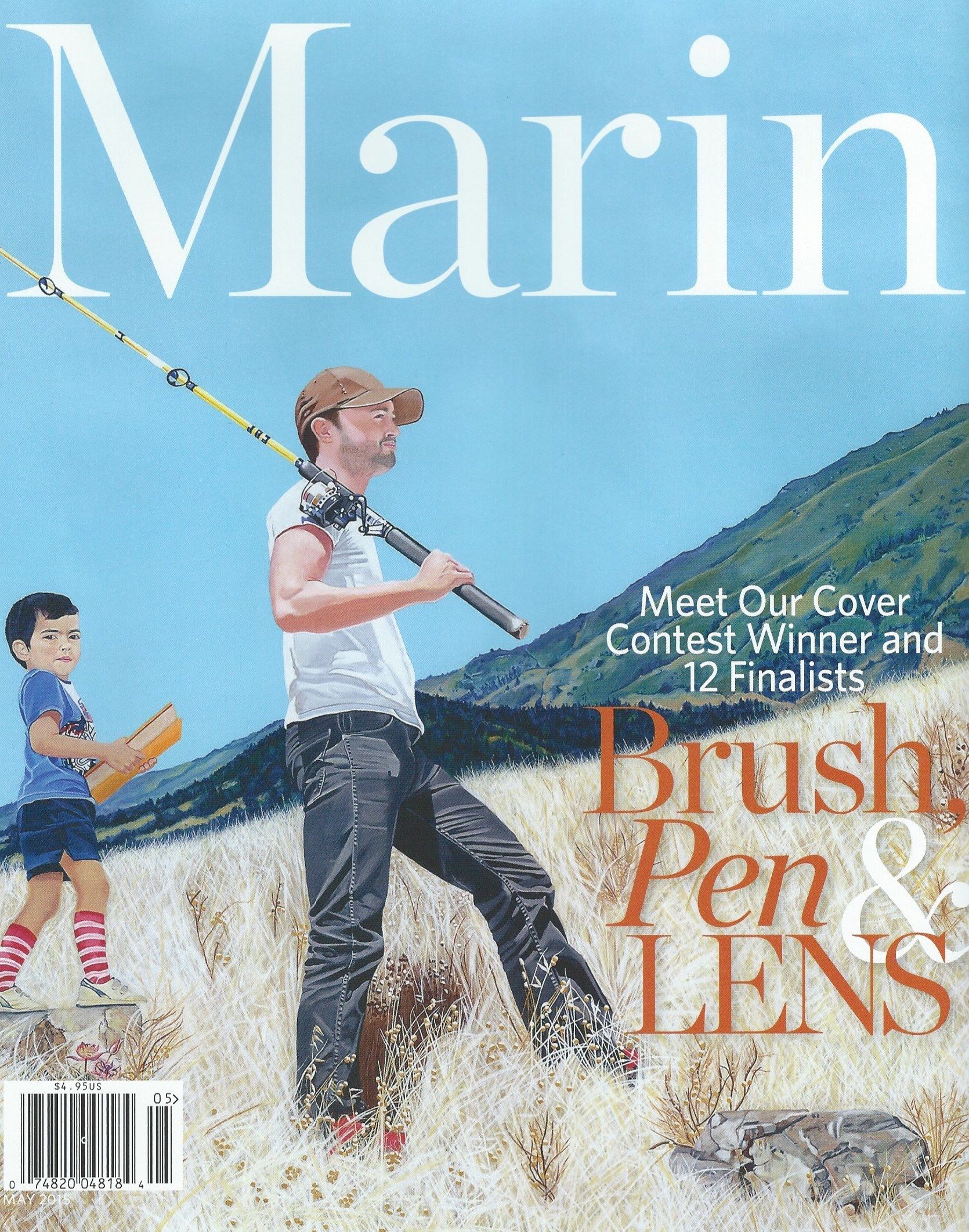 Father and Son Marin Magazine Cover, Ingrid C. Lockowandt
