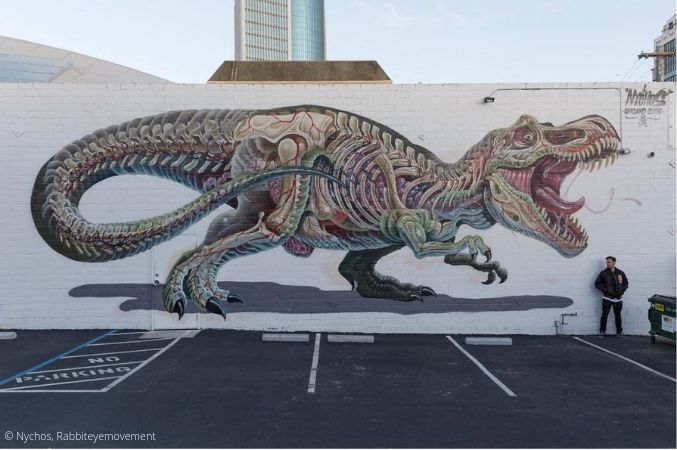 Nychos T-Rex Mural