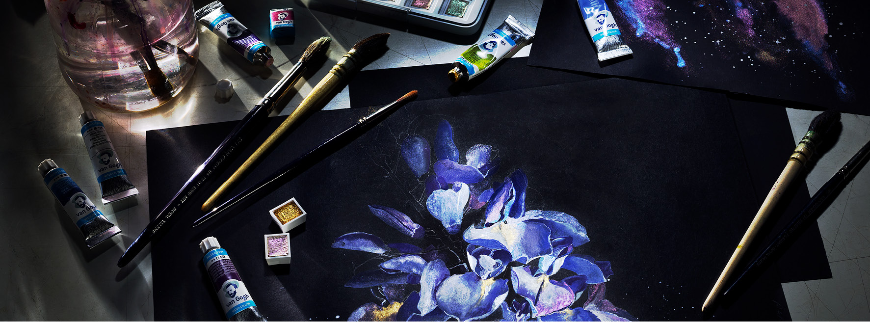 What's New: Black Watercolor Paper from Van Gogh - FLAX art & design